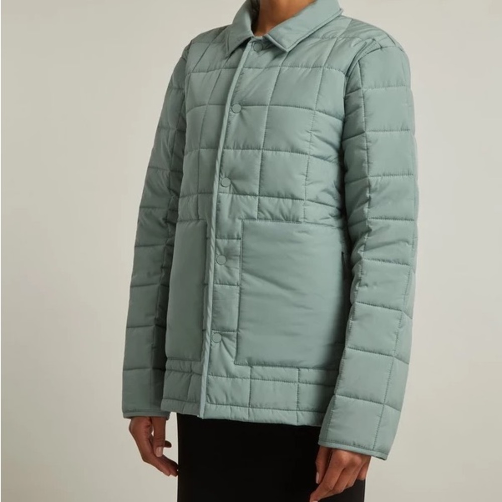 Rains Liner Square Quilt Shacket